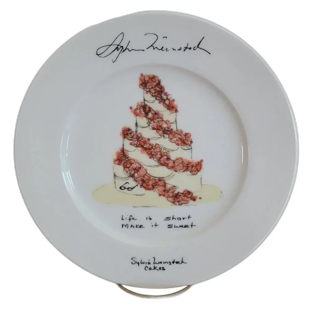 Sylvia Weinstock Felissimo Dessert Hors D'Oeuvres Cake Plate Make It Sweet